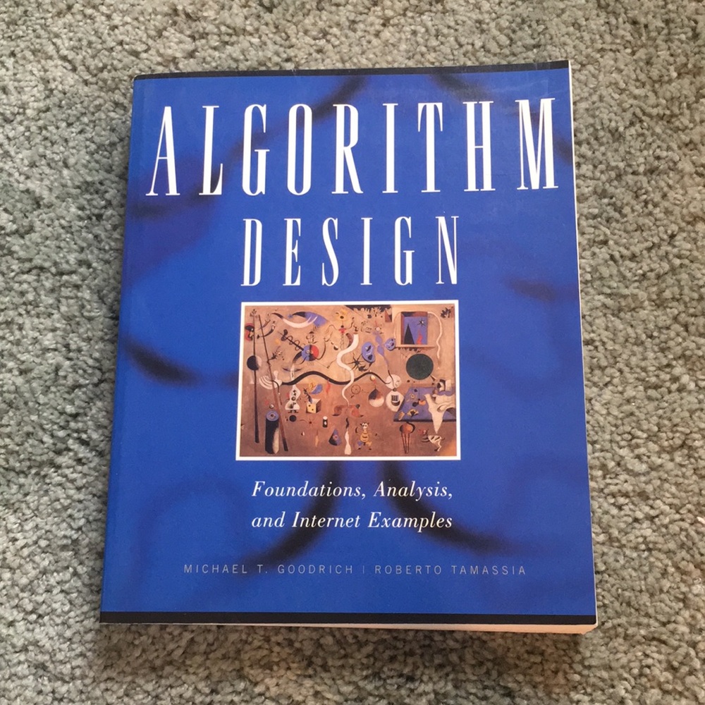 Algorithm Design, Goodrich & Tamassia Textbook - Picture 1 of 4